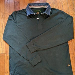 ORVIS real Rugby shirt,. Large.  100% cotton